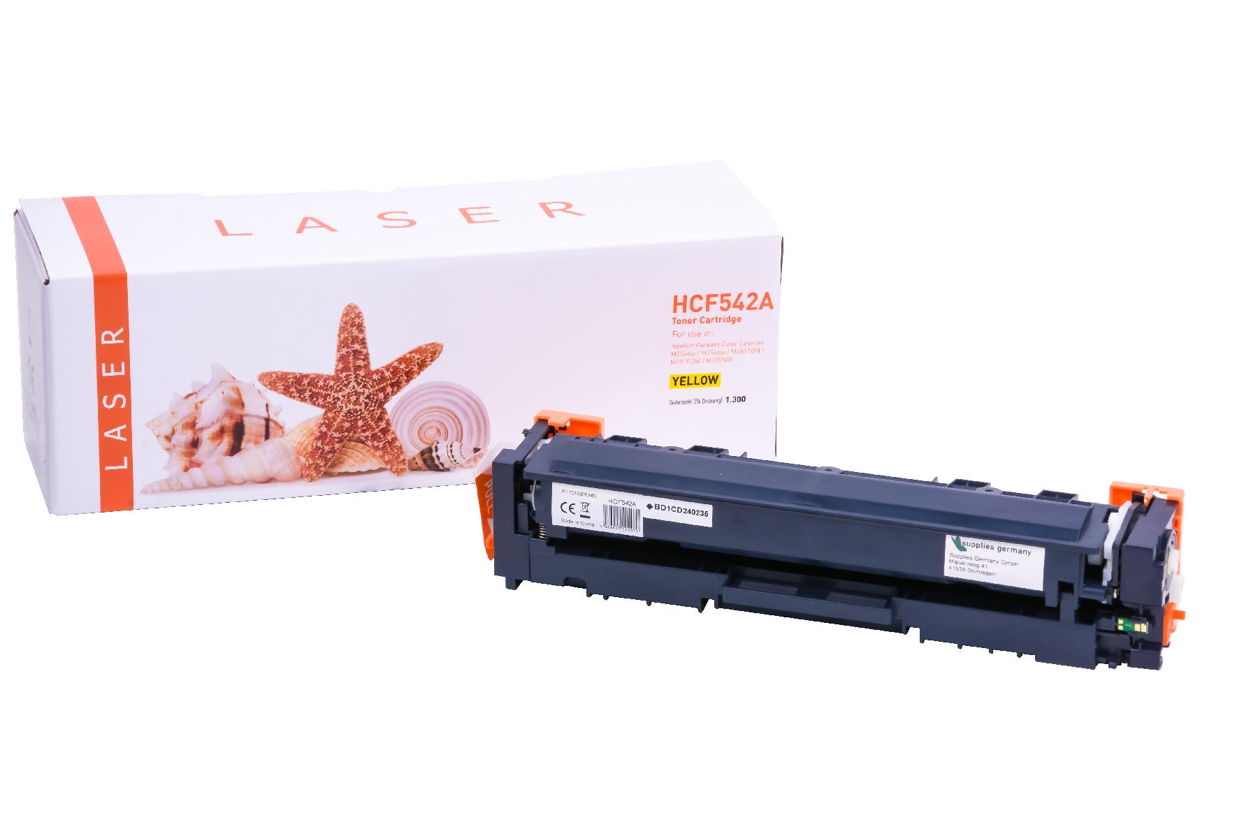 CF542A alternativ Toner gelb für HP / CF542A / 1.300 Seiten CF542A alternativ Toner gelb für HP / CF542A / 1.300 Seiten