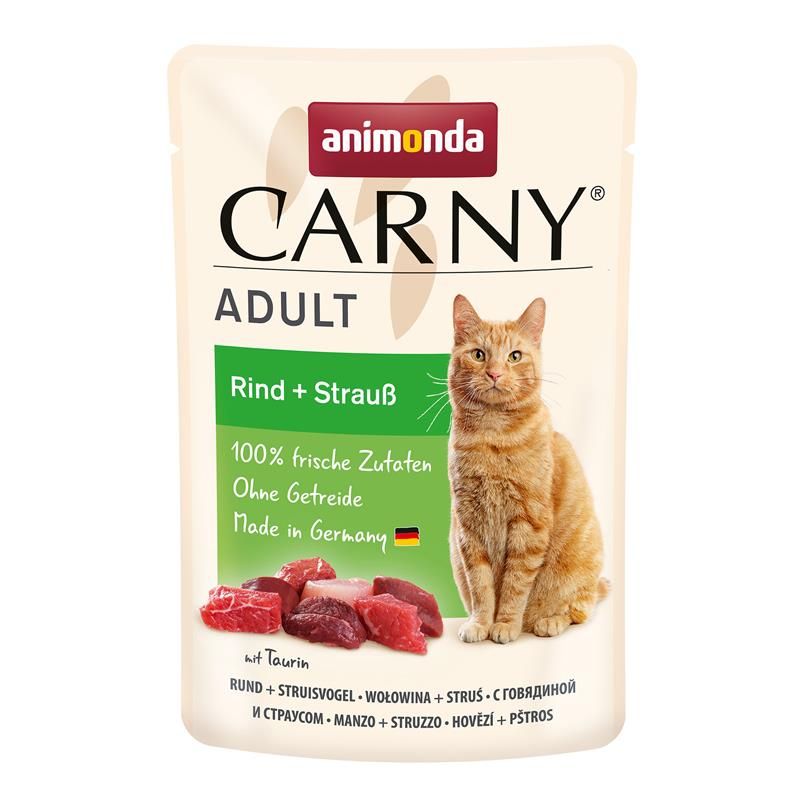 Animonda Carny PB Adult Rind + Strauß 85g Animonda Carny PB Adult Rind + Strauß 85g
