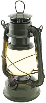 LED Camping Laterne "CT-CL Army", ØxH 12x23,5cm, 4x AA, warmweiß, dimmbar