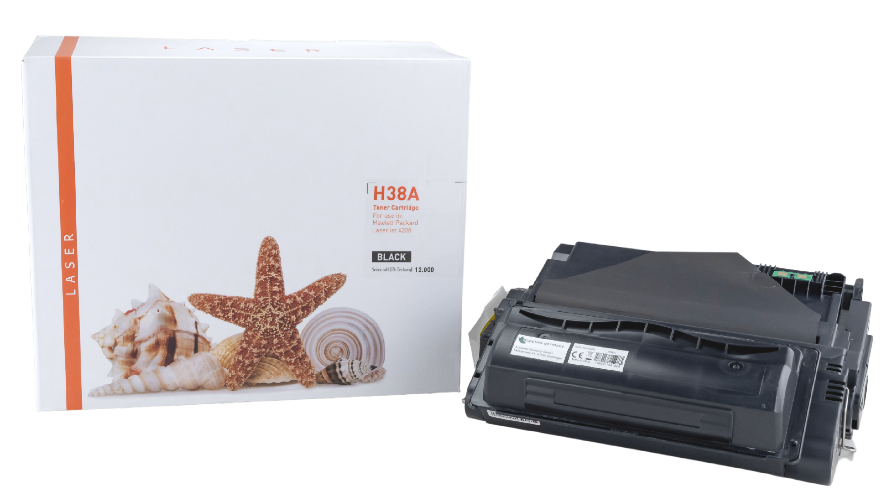 Q38A alternativ Toner schwarz für HP / Q1338A / 12.000 Seiten Q38A alternativ Toner schwarz für HP / Q1338A / 12.000 Seiten