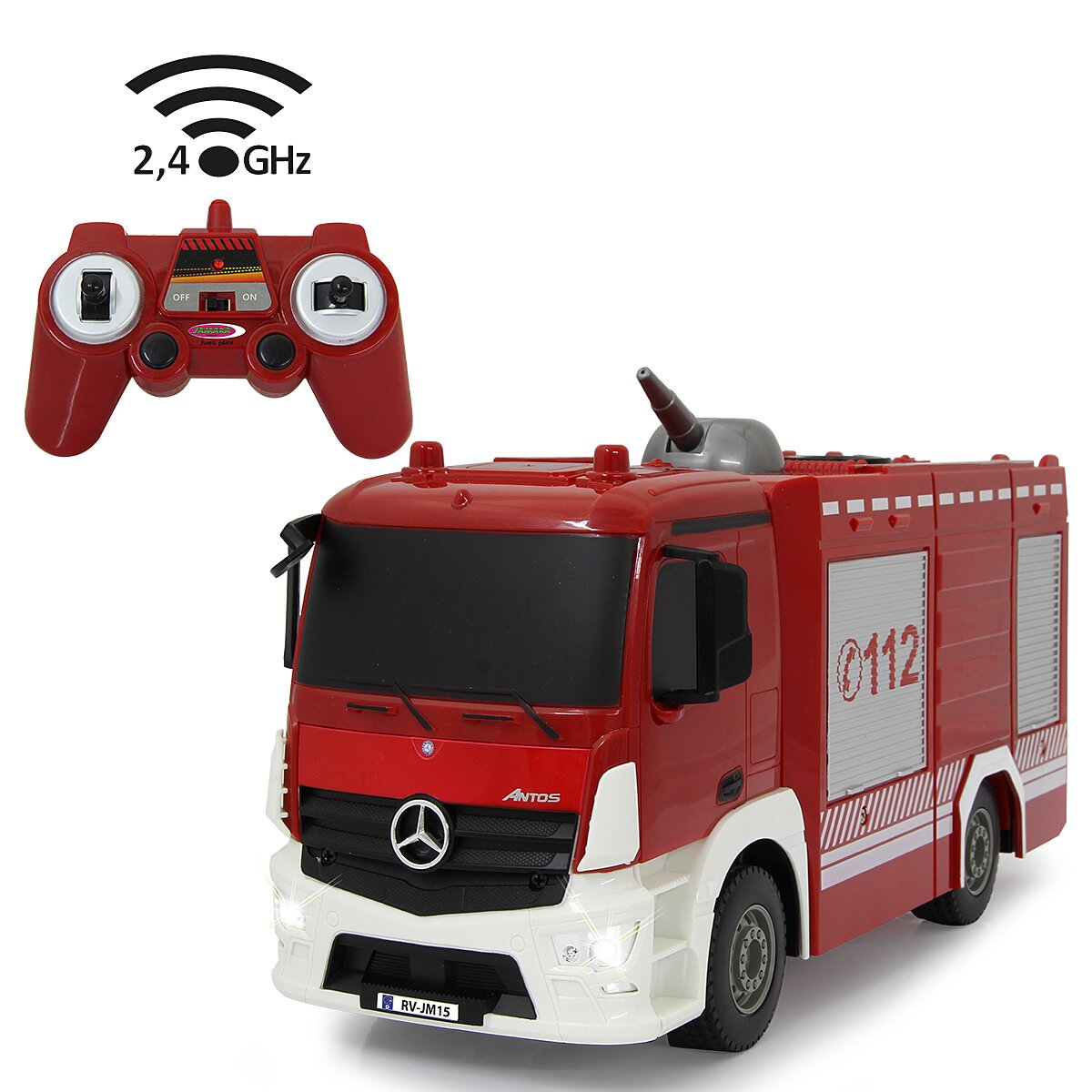 Feuerwehr TLF mit Spritzfunktion Mercedes-Benz Antos 1:26 2,4GHz