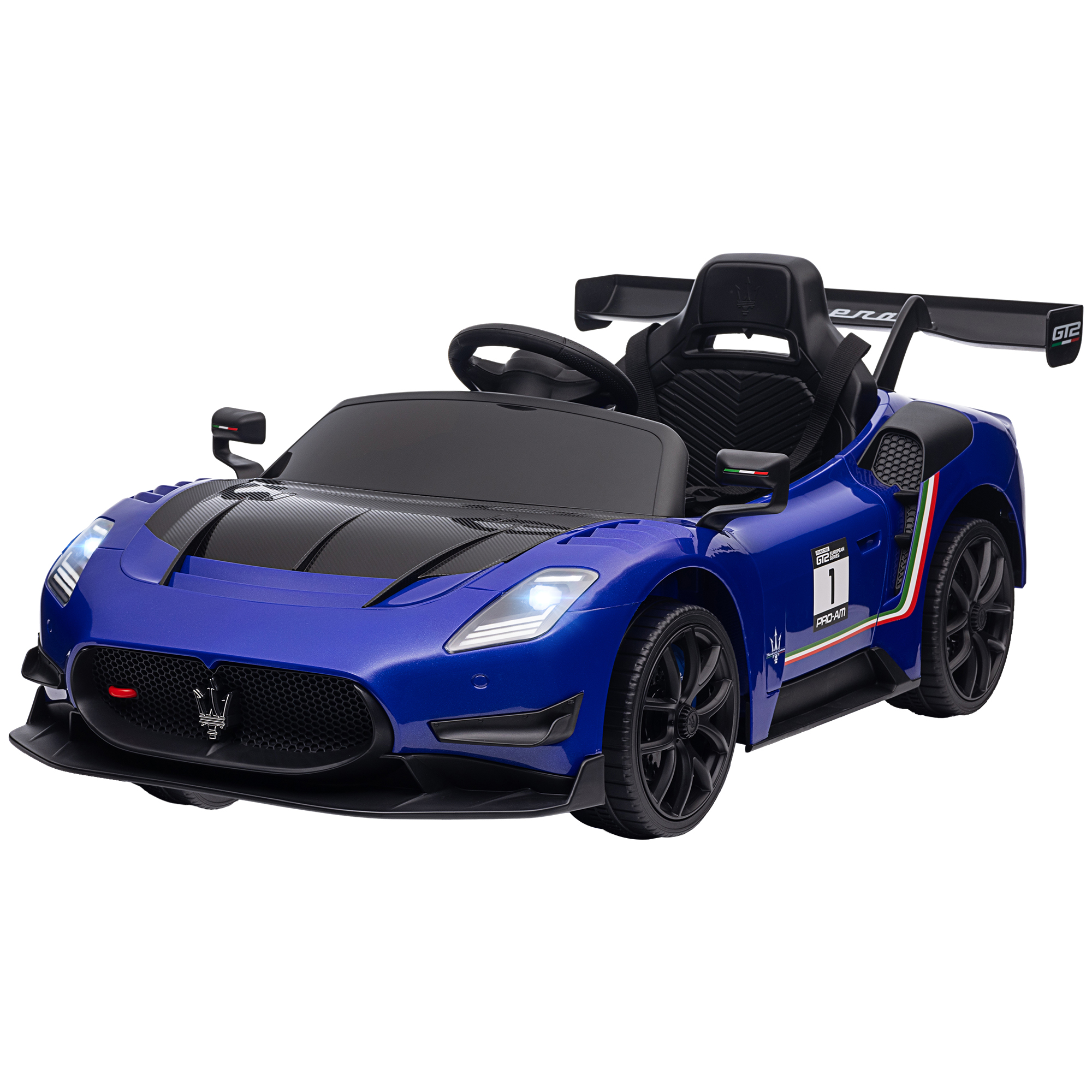 Elektro-Kinderauto 12V, lizenziert, Fernbedienung, stoßdämpfende Räder, Blau, 115x60x45 cm Elektro-Kinderauto 12V, lizenziert, Fernbedienung, stoßdämpfende Räder, Blau, 115x60x45 cm