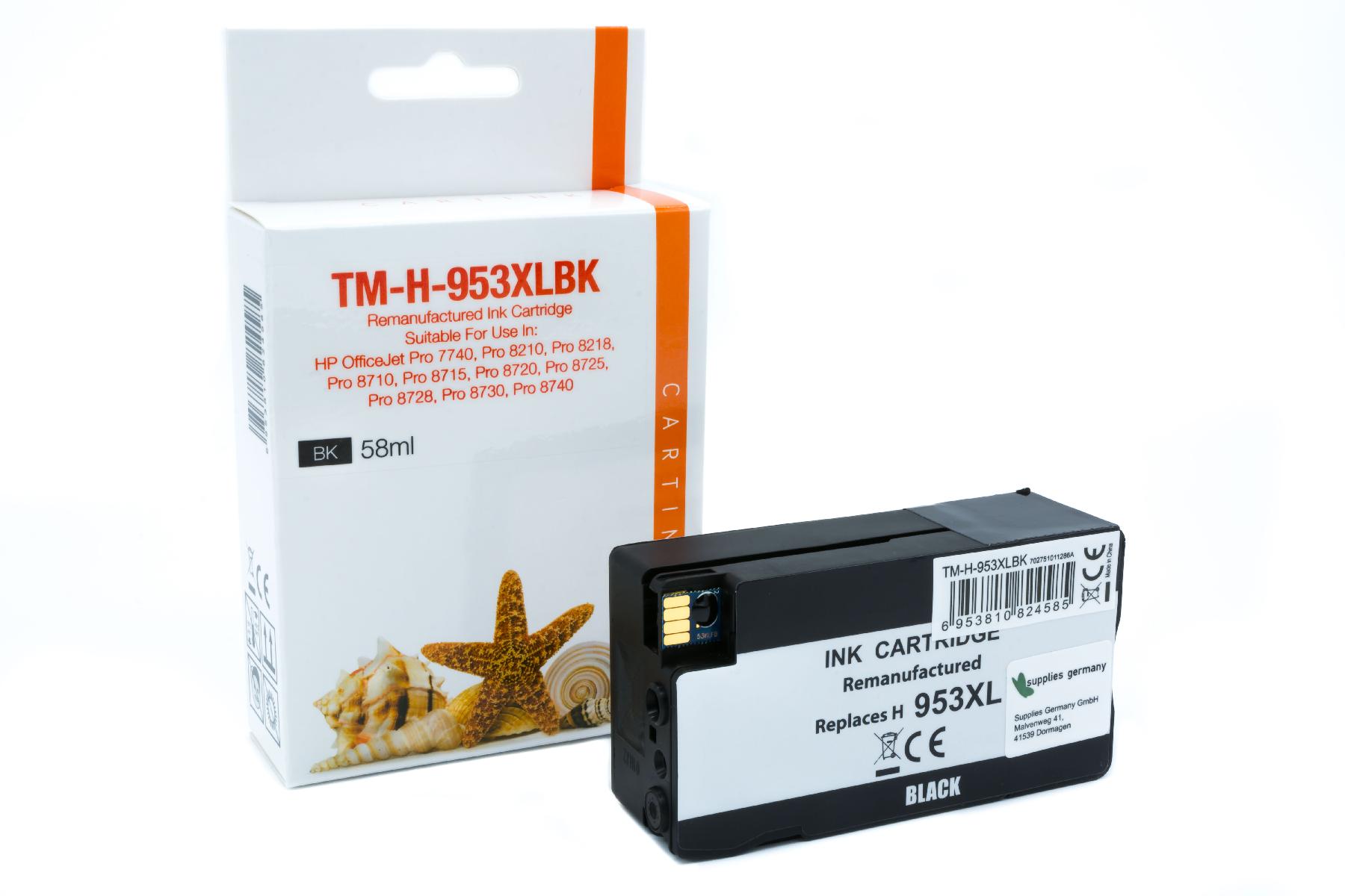 953XLschwarz Refill Tinte schwarz für HP / L0S70AE / 58ml 953XLschwarz Refill Tinte schwarz für HP / L0S70AE / 58ml