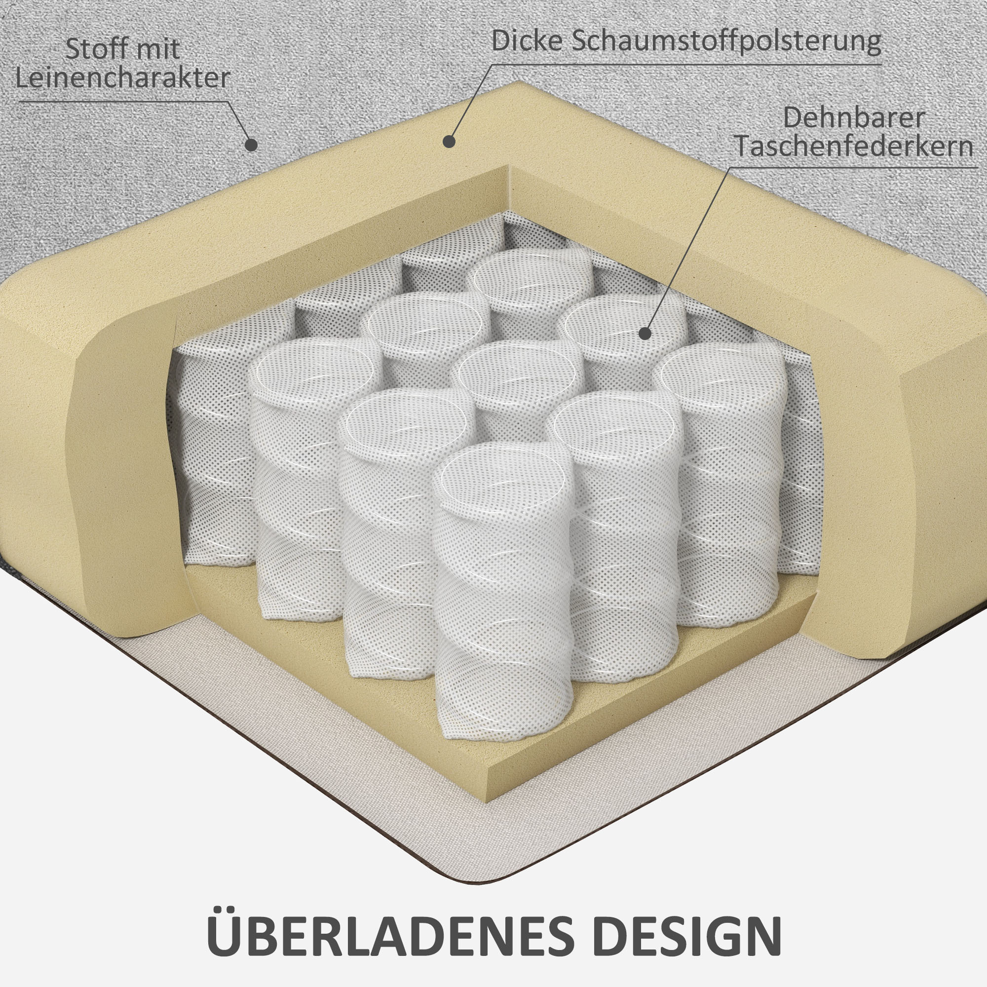 Massagesessel Aufstehhilfe Seniorensessel, 8 Vibrationspunkte, 2 Seitentaschen, Getränkehalter, 90 x 101 x 107 cm, Grau