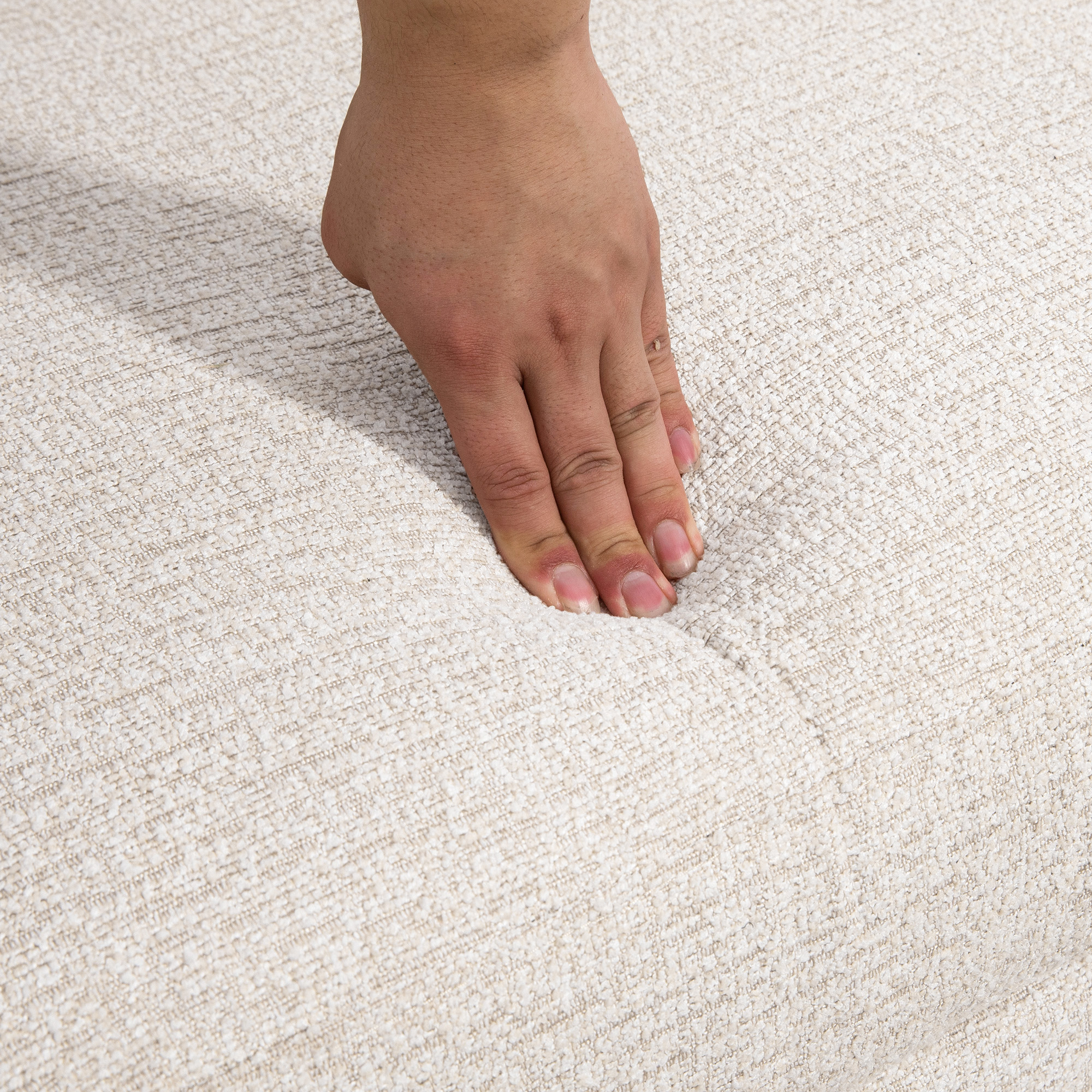 Zweisitzer-Sofa, komfortabel, 134x71x82 cm, Beige