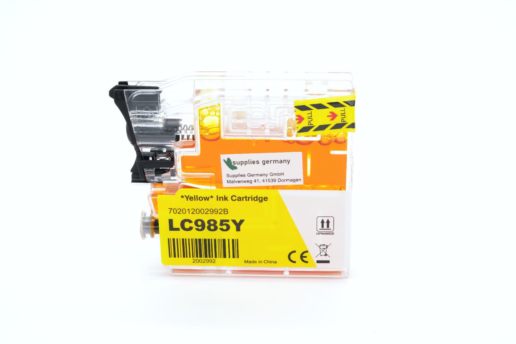 LC985Y alternativ Tinte gelb für Brother / LC985Y / 19ml LC985Y alternativ Tinte gelb für Brother / LC985Y / 19ml