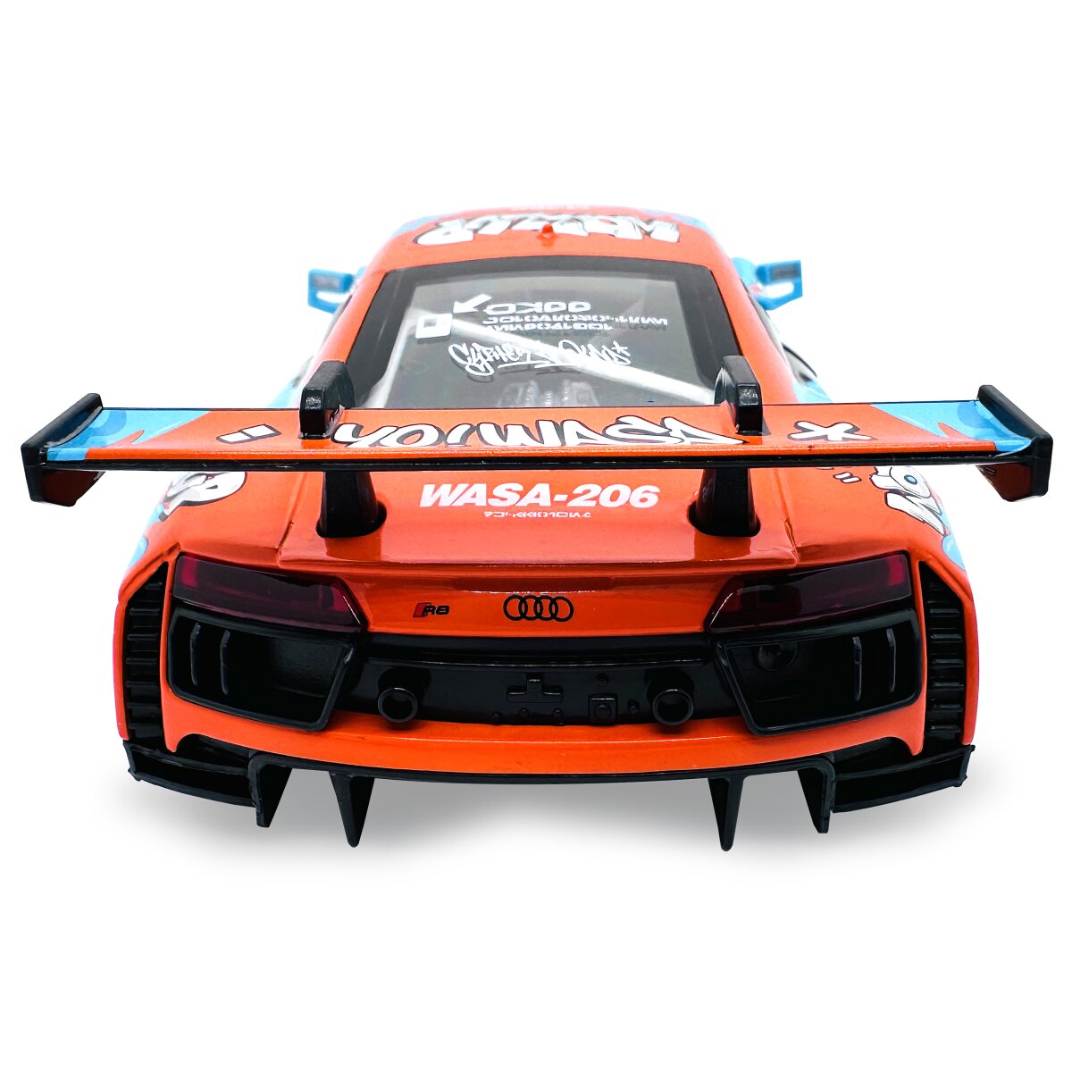 Audi R8 LMS Diecast 1:24 blau inkl. Knopfzellen