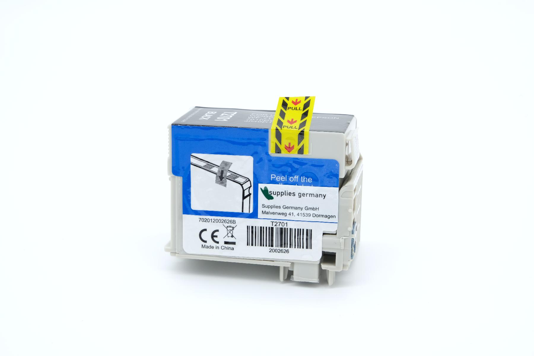 T2701 alternativ Tinte schwarz für Epson / C13T27014010 / 15ml T2701 alternativ Tinte schwarz für Epson / C13T27014010 / 15ml