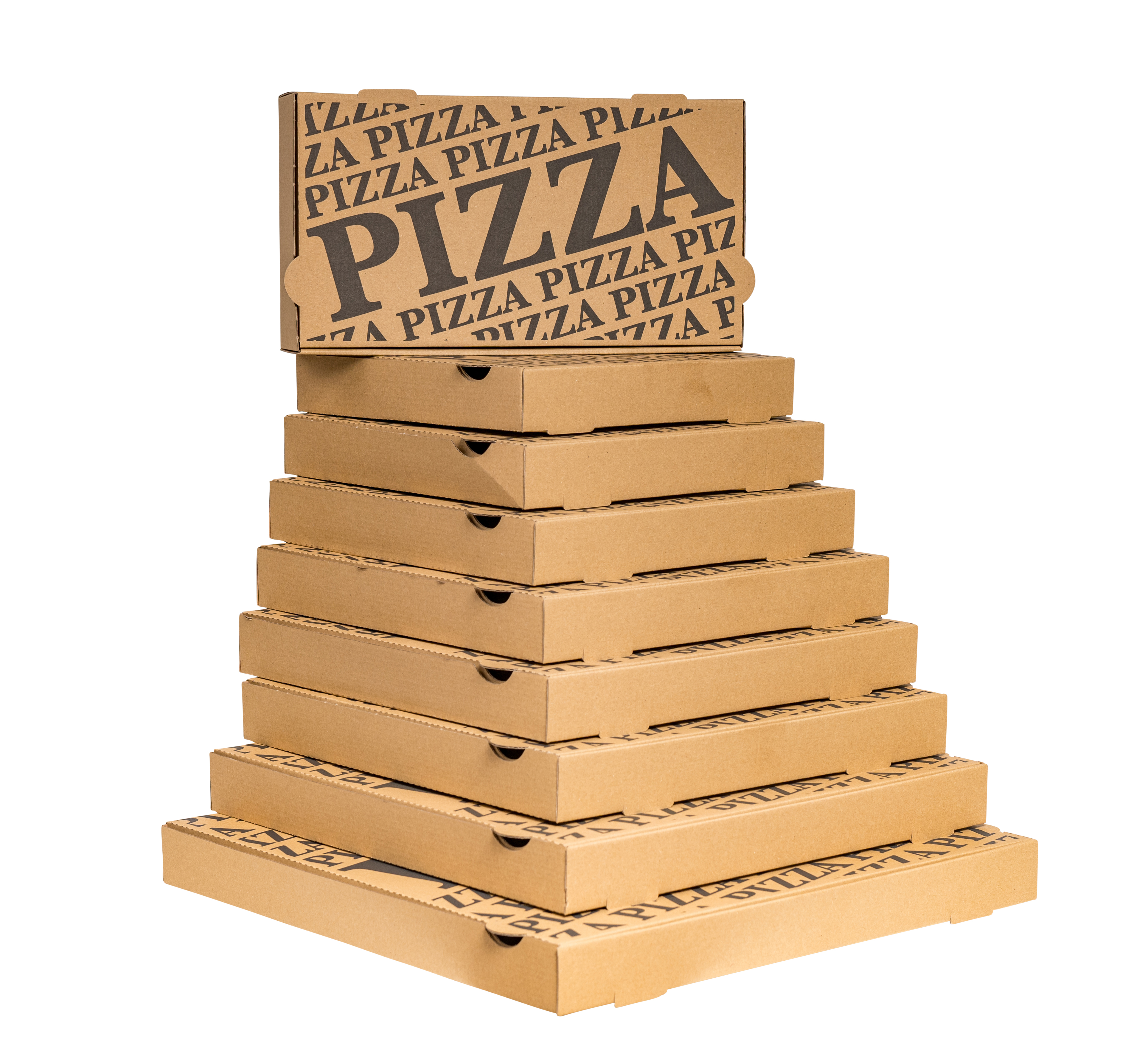 Pizzakarton, 240x240x40mm, VPE100 Pizzakarton, 400x400x40mm, VPE100