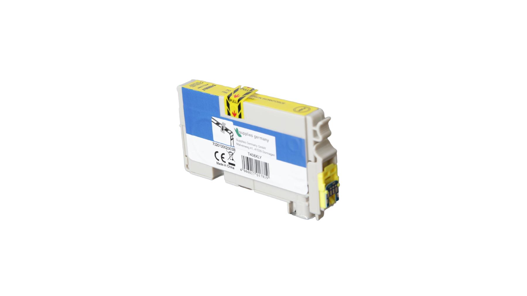 T408XLY alternativ Tinte gelb für Epson / C13T09K44010 / 1.700 Seiten T408XLY alternativ Tinte gelb für Epson / C13T09K44010 / 1.700 Seiten