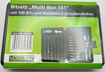 Bitsatz "Multi Box 101", 100 Bits und Ratschen-Schraubendreher