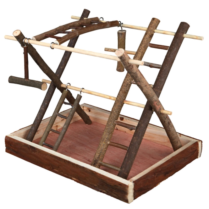 Trixie Vogelspielplatz aus Naturholz - 35 x 27 x 30 cm Trixie Vogelspielplatz aus Naturholz - 35 x 27 x 30 cm
