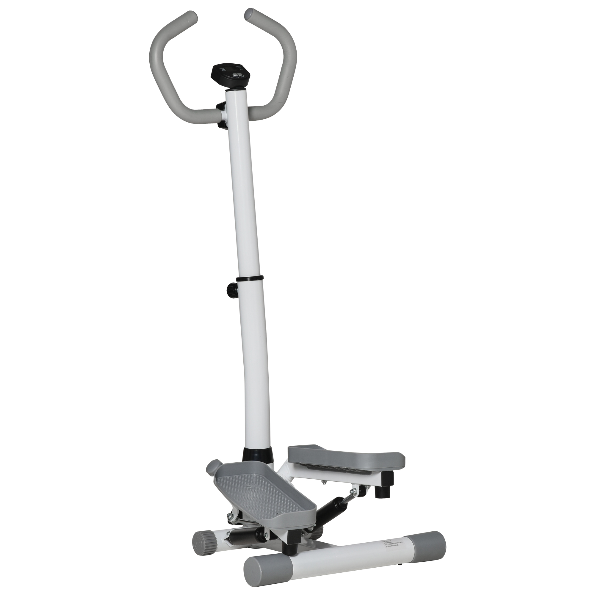 Stepper Heimtrainer für Zuhause mit LCD-Bildschirm einstellbare Geschwindigkeit Metall ABS 55 x 53 x 118-128 cm