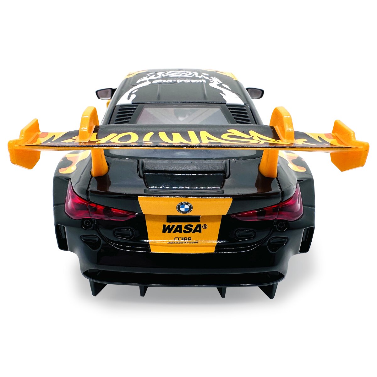 BMW M4 GT3 Diecast 1:24 gelb inkl. Knopfzellen