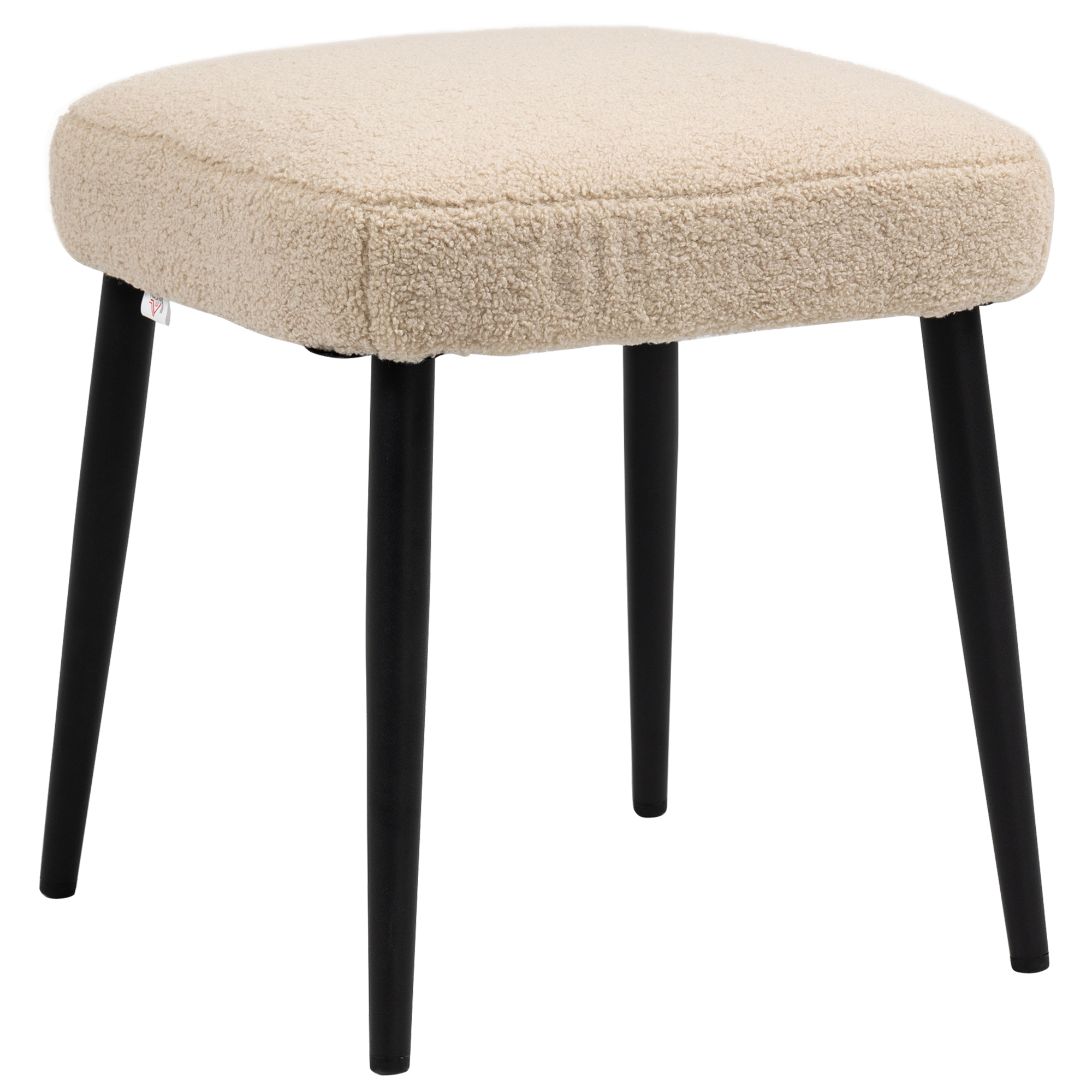 Aosom Hocker, Sitzhocker, Teddy, Fußhocker, Beige