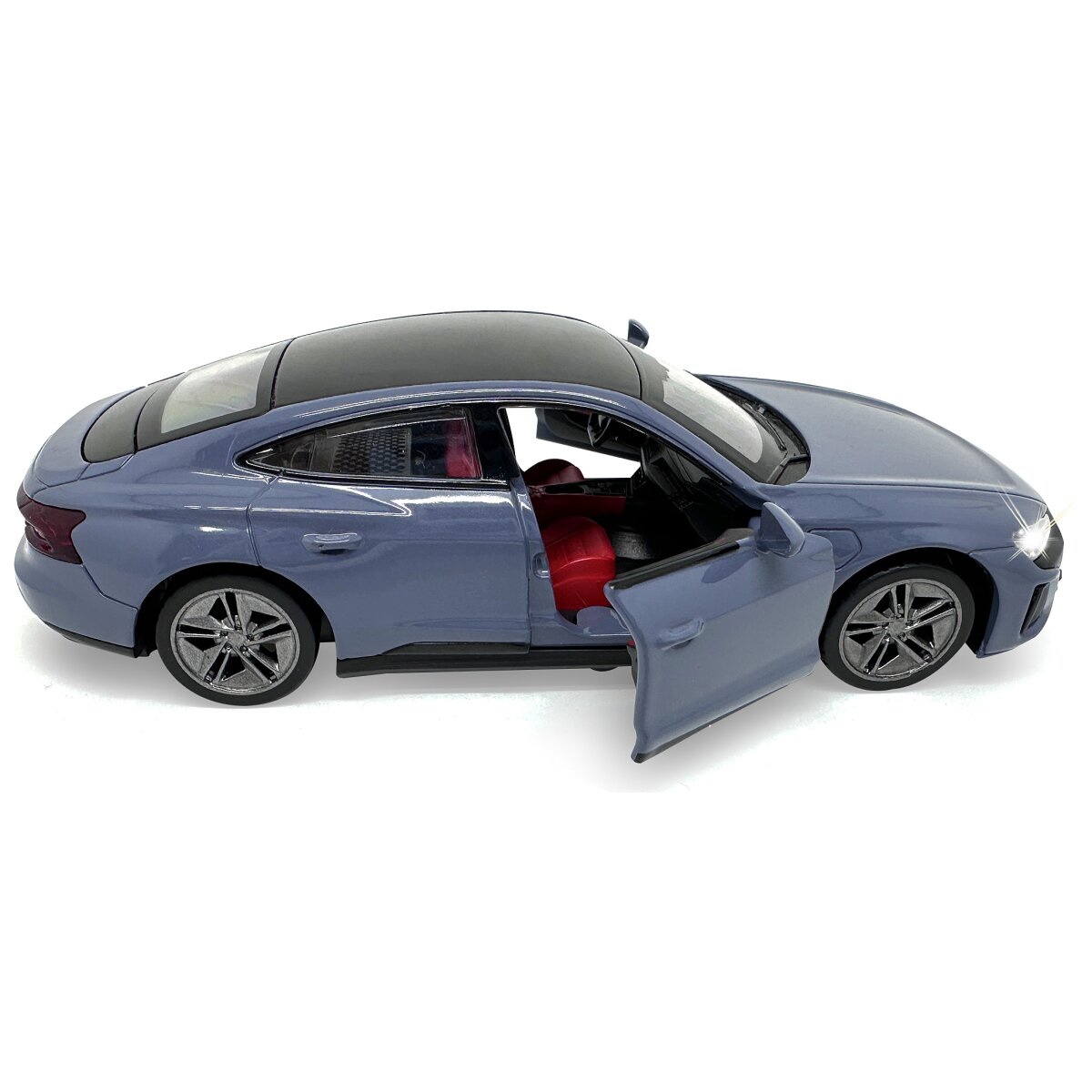 Audi RS e-tron GT Diecast 1:36 grau inkl. Knopfzellen