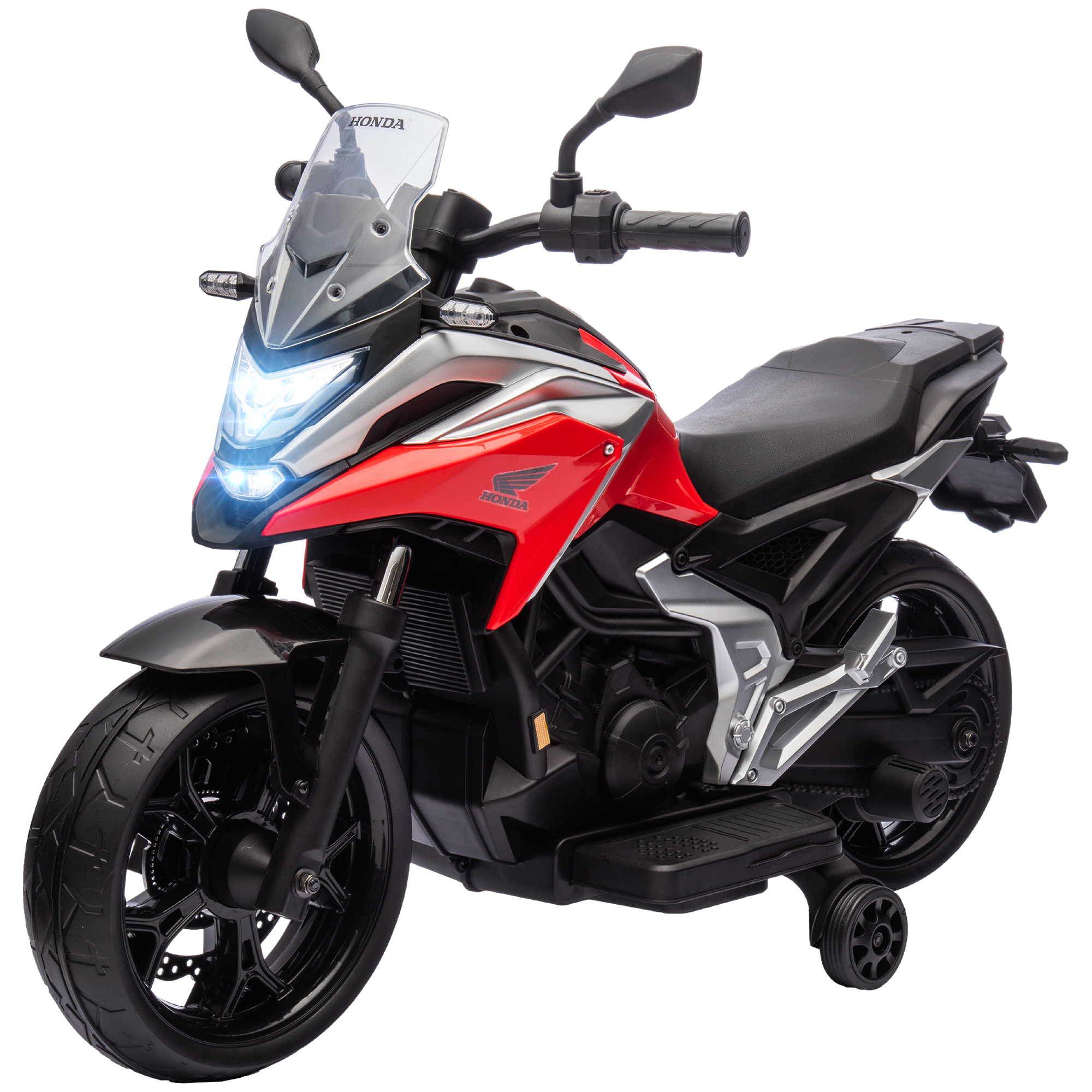 Elektro-Kindermotorrad, Honda, 3 km/h, Musik & Licht, 3-6 Jahre, bis 30 kg, Rot Elektro-Kindermotorrad, Honda, 3 km/h, Musik & Licht, 3-6 Jahre, bis 30 kg, Rot