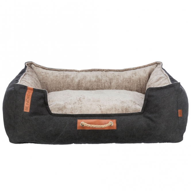 Trixie BE NORDIC Bett Föhr - schwarz/sand - 100 × 80 cm Trixie BE NORDIC Bett Föhr - schwarz/sand - 80 × 60 cm