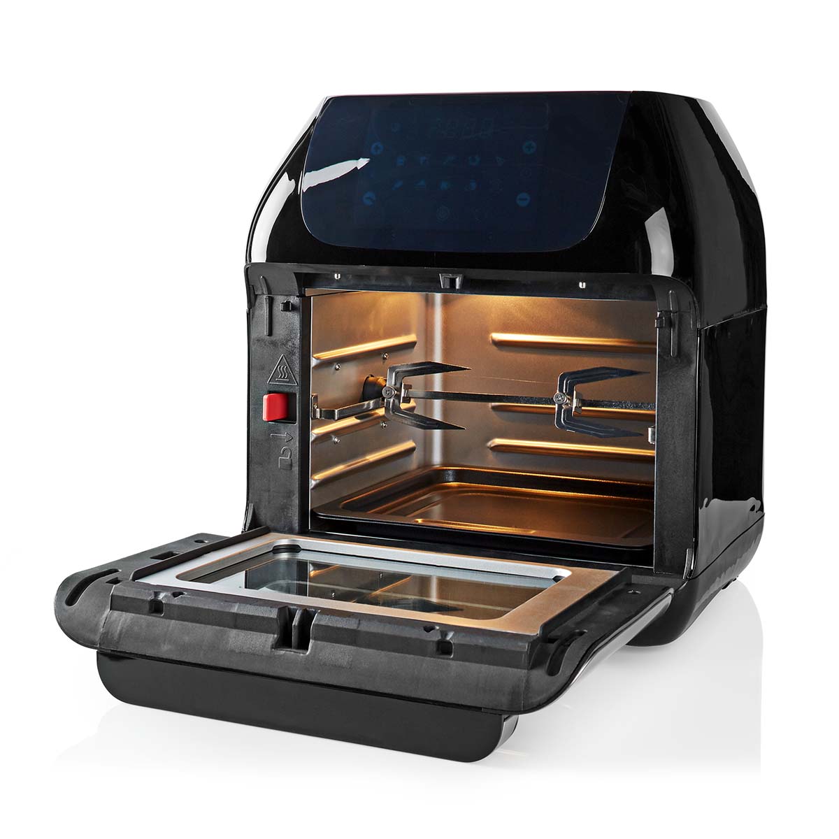 Heißluft Fritteuse | 12 l | Timer: 60 min | Anzahl voreingestellter Programme: 9 | Digital | schwarz