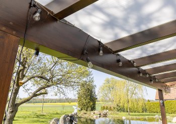 Biergarten-Lichterkette "CT-BGL 10Solar", 2m + 4,5m, 10x Filament Led Lampe, IP44