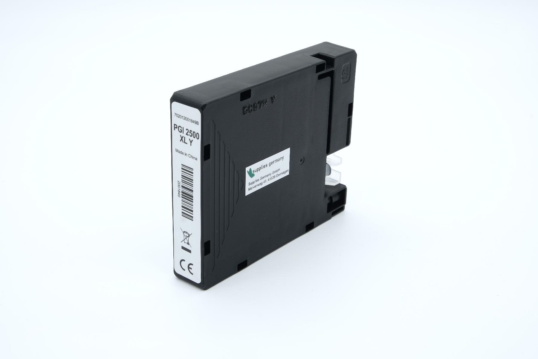 PGI2500XLY alternativ Tinte gelb für Canon / 9267B001 / 20,4ml PGI2500XLY alternativ Tinte gelb für Canon / 9267B001 / 20,4ml