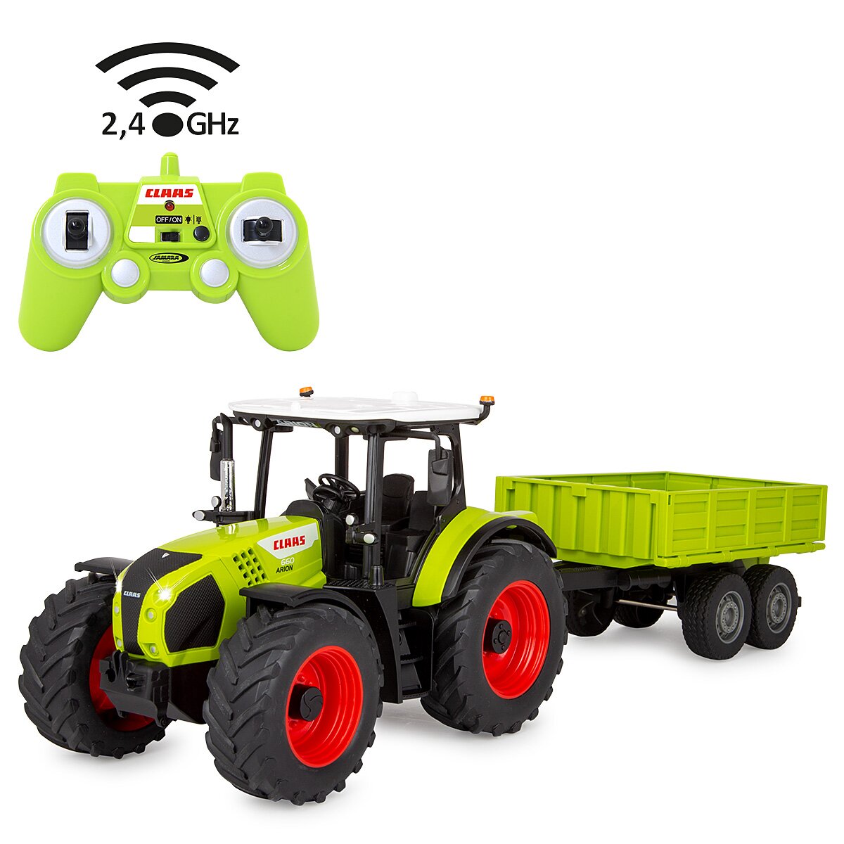 Claas Arion 660 mit Kippanhänger 1:24 2,4GHz