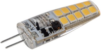 LED Stiftsockellampe G4 "Silikon W2", 4200k, 220lm, 300°, 12V/2W, neutralweiß