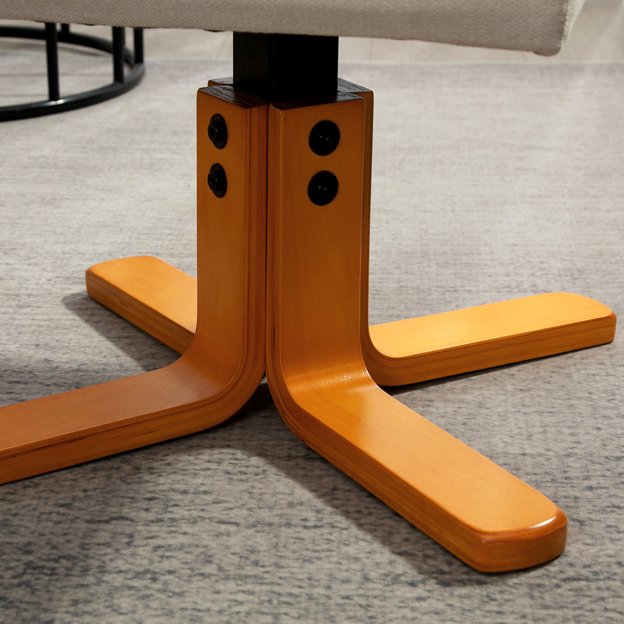 Massagesessel mit Liegefunktion und Fußhocker, 145°-Neigung, Polyester, 80 x 86 x 99 cm, Cremeweiß