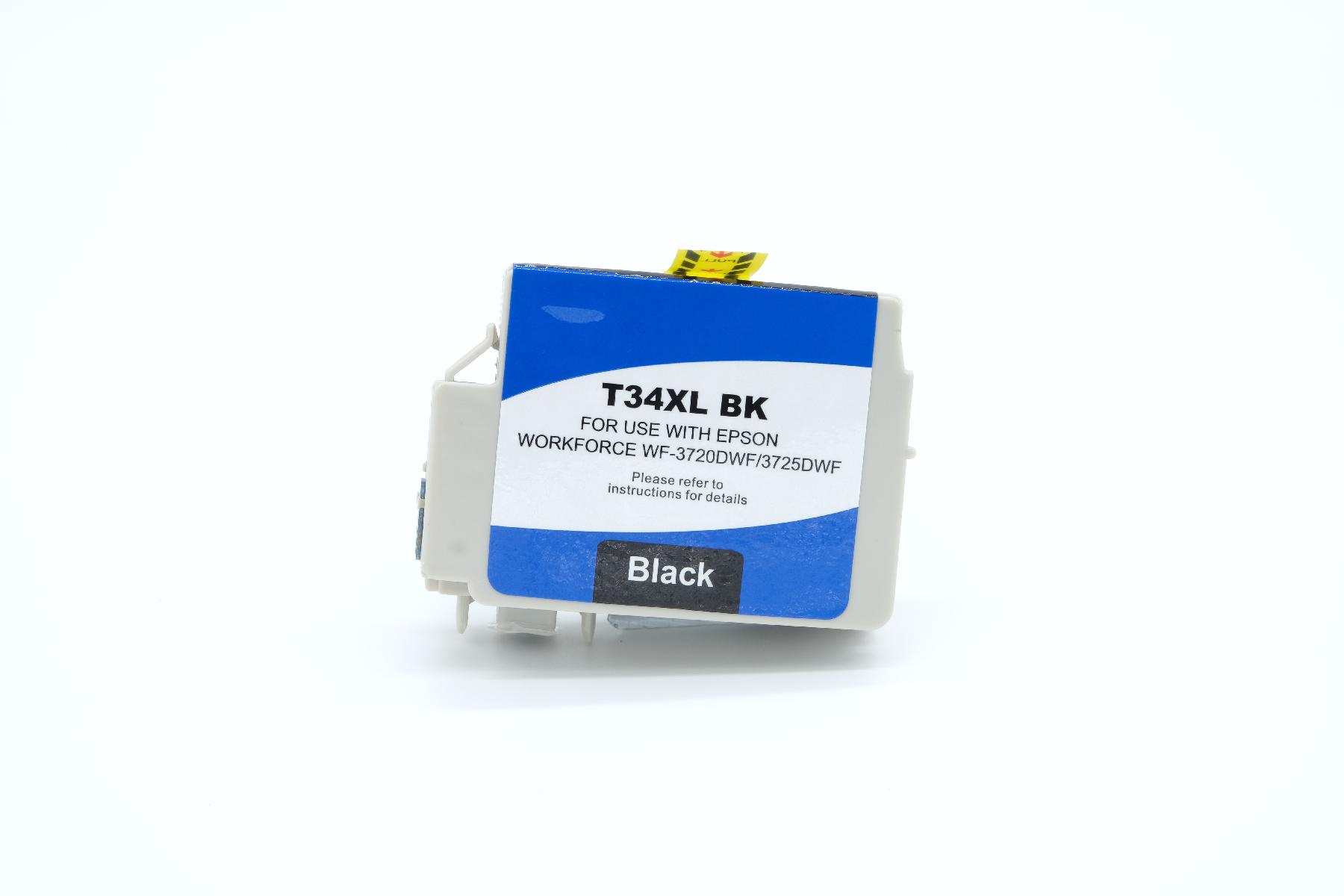 T34XLschwarz alternativ Tinte schwarz für Epson / C13T34714010 / 1.100 Seiten T34XLschwarz alternativ Tinte schwarz für Epson / C13T34714010 / 1.100 Seiten