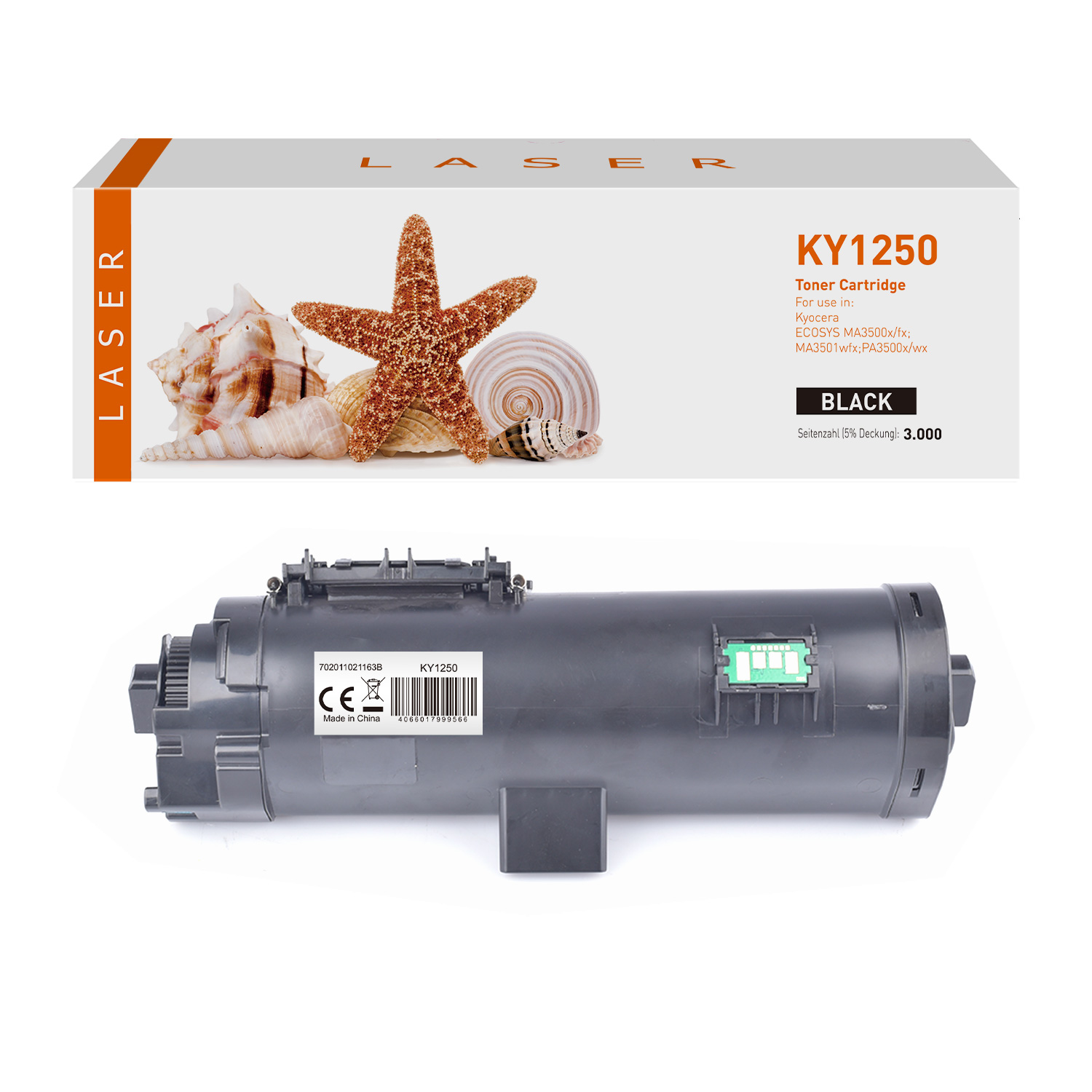 TK1250 alternativ Toner schwarz für Kyocera  / TK1250 / 3.000 Seiten