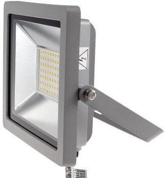 LED-Fluter SlimLine "CTF-SLT 30" silber, 30W, 2960lm, 4000K, neutralweiß, IP44