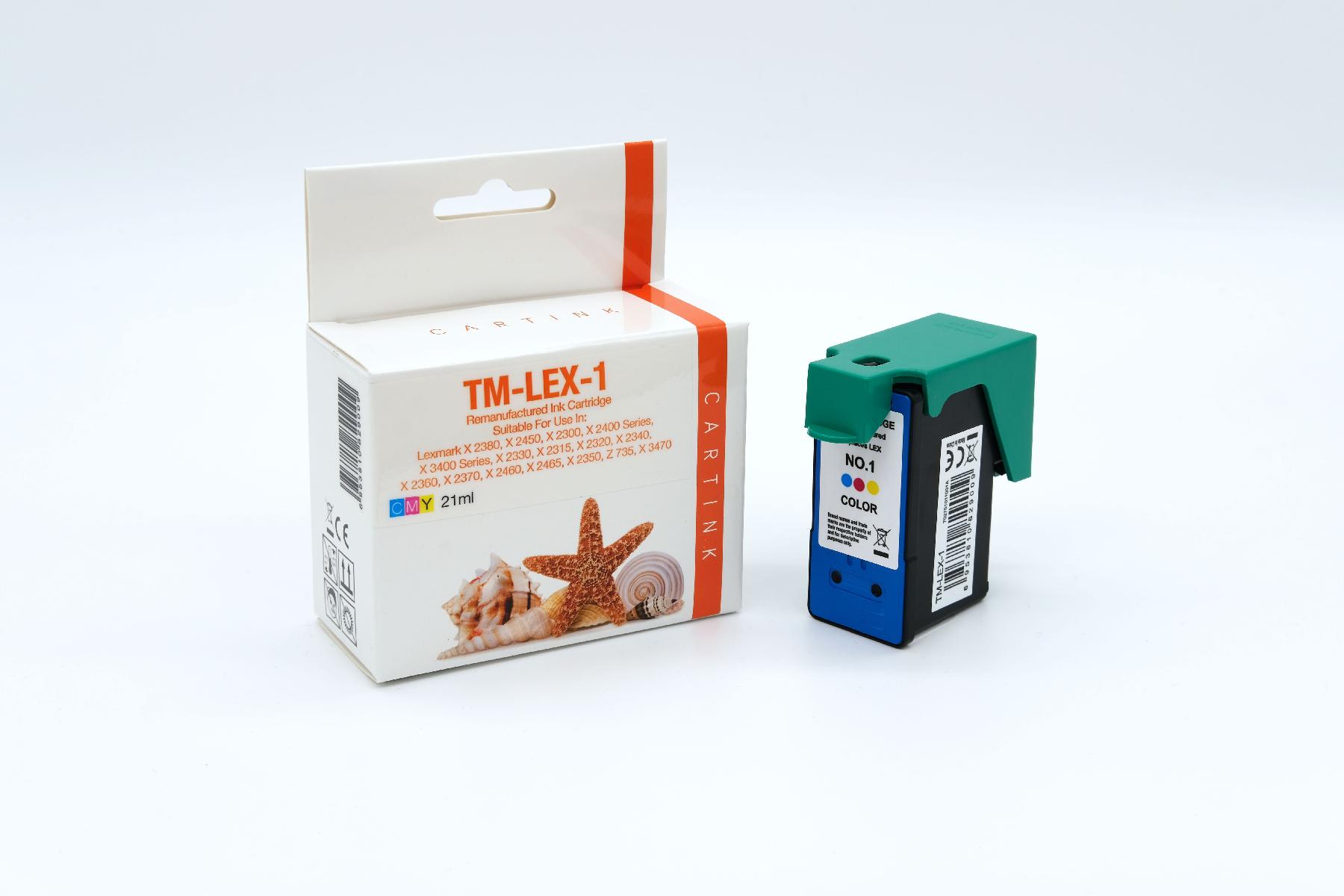 LEX1 Refill Tinte Color für Lexmark / 18CX781 / 21ml LEX1 Refill Tinte Color für Lexmark / 18CX781 / 21ml