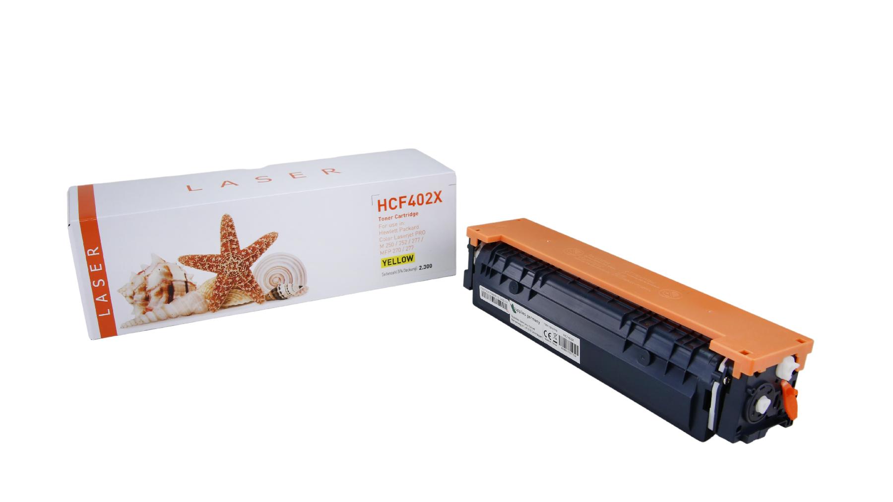 CF402X alternativ Toner gelb für HP / CF402XY / 2.300 Seiten CF402X alternativ Toner gelb für HP / CF402XY / 2.300 Seiten