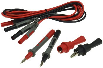 Messgeräte-Prüfleitungsset "Profi", 6-teilig