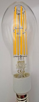 LED Filament-Lampe E27 30W "FHE-30", 4575lm, 2700K, warmweiß, ØxH 9x24cm