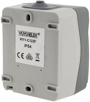 NUQUI Feuchtraum Kontrollschalter, IP54, Aufputz, 250V~/ 10A