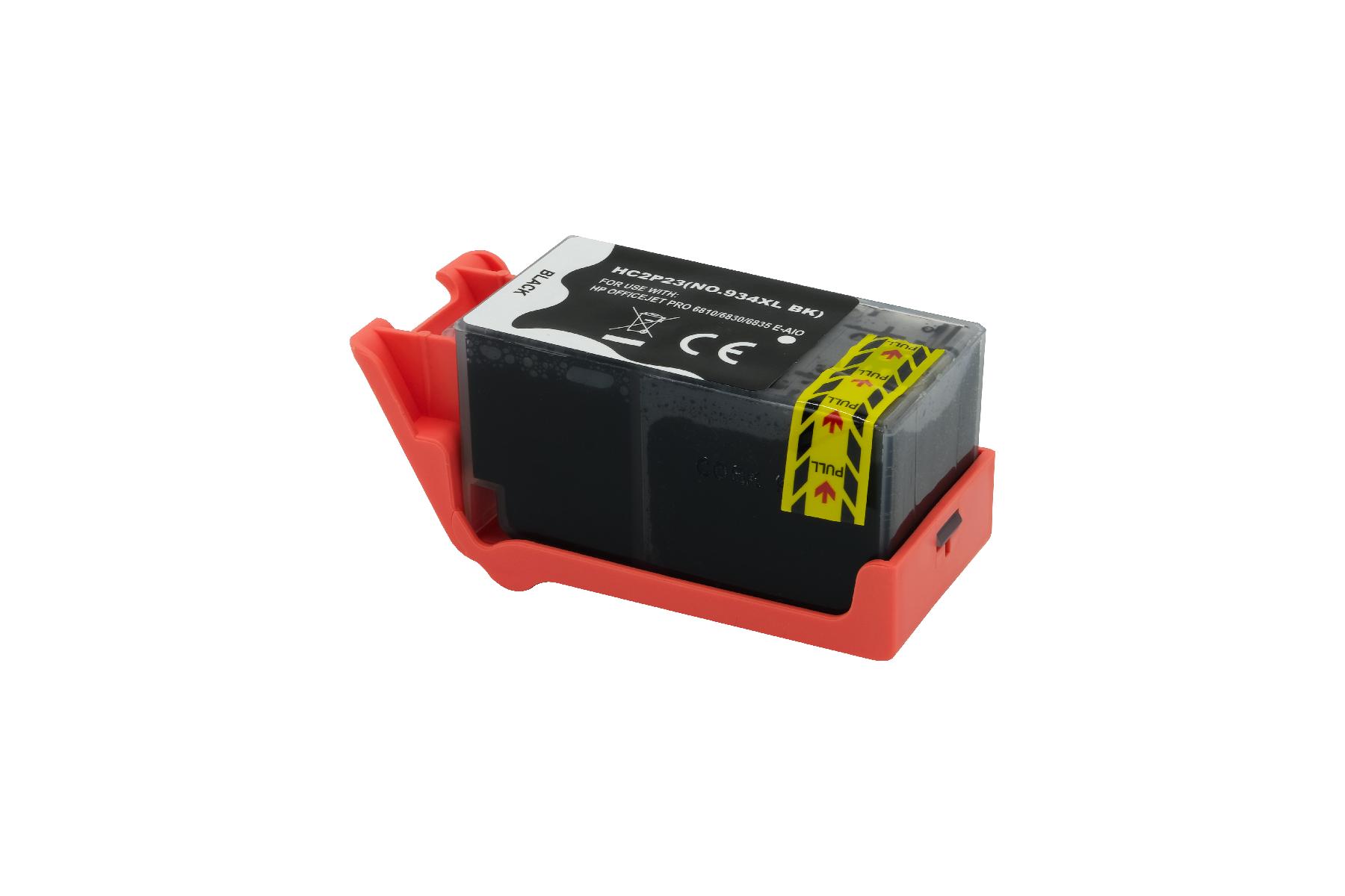 934XLschwarz alternativ Tinte schwarz für HP / C2P23AE / 56,6ml 934XLschwarz alternativ Tinte schwarz für HP / C2P23AE / 56,6ml