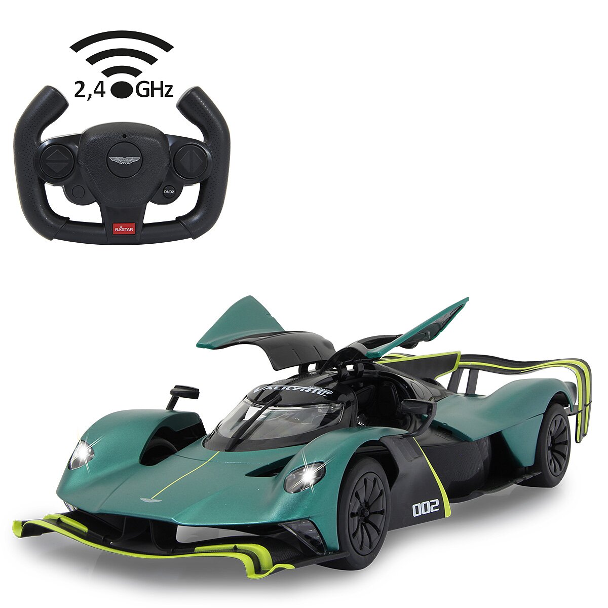 Aston Martin Valkyrie AMR Pro 1:14 dunkel grün 2,4GHz Tür manuell