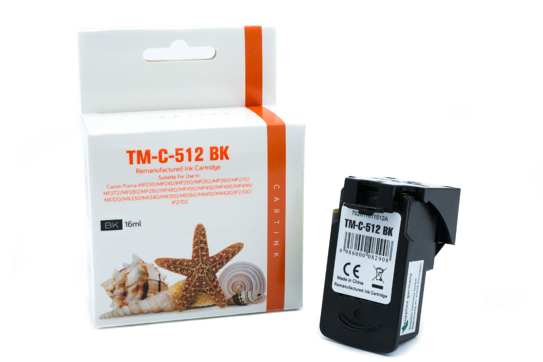 PG512 Refill Tinte schwarz für Canon / 2969B001 / 16ml PG512 Refill Tinte schwarz für Canon / 2969B001 / 16ml