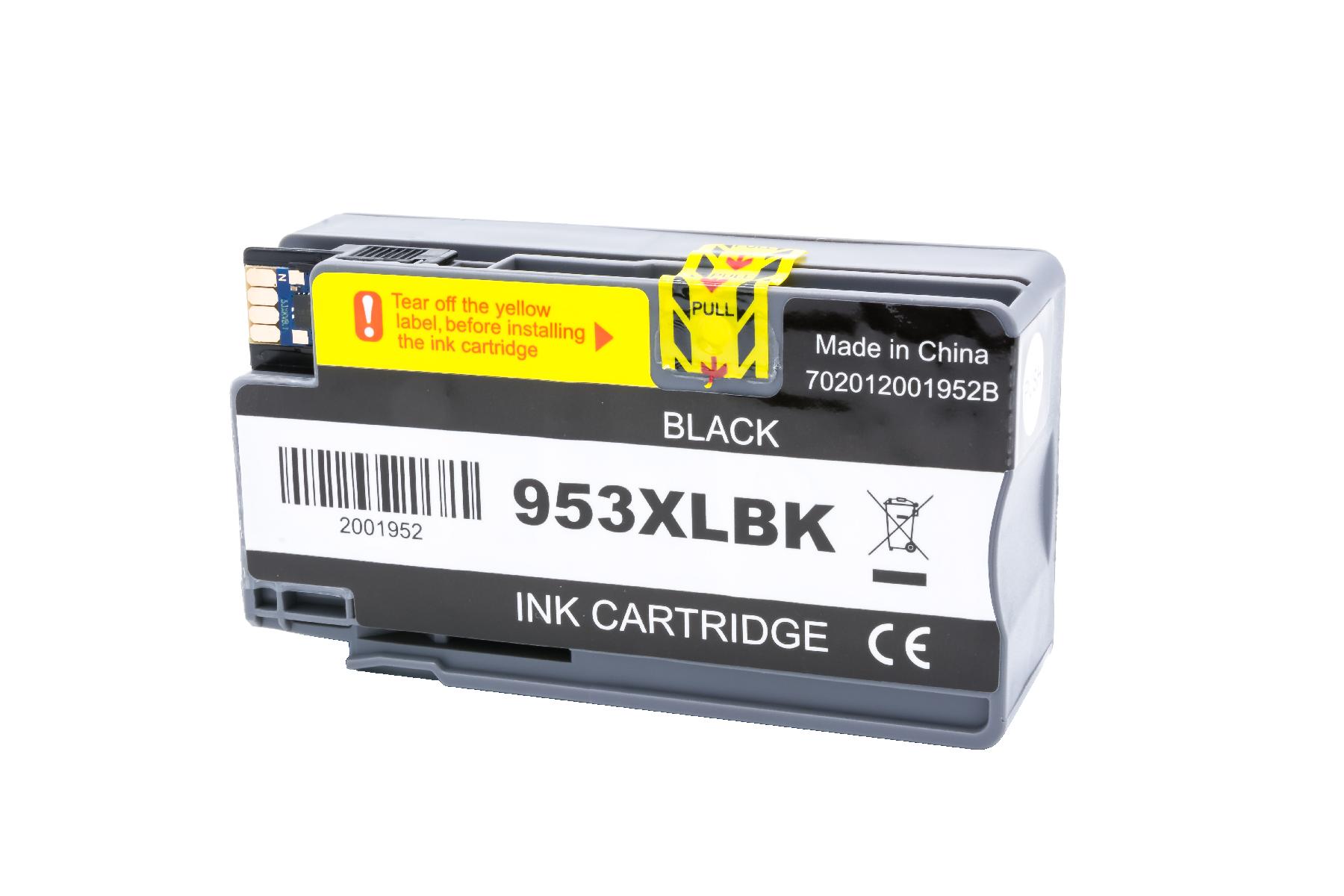 953XLschwarz alternativ Tinte schwarz für HP / L0S70AE / 58ml 953XLschwarz alternativ Tinte schwarz für HP / L0S70AE / 58ml