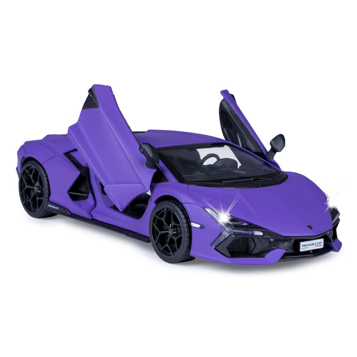 Lamborghini Revuelto Diecast 1:32 lila inkl. Knopfzellen