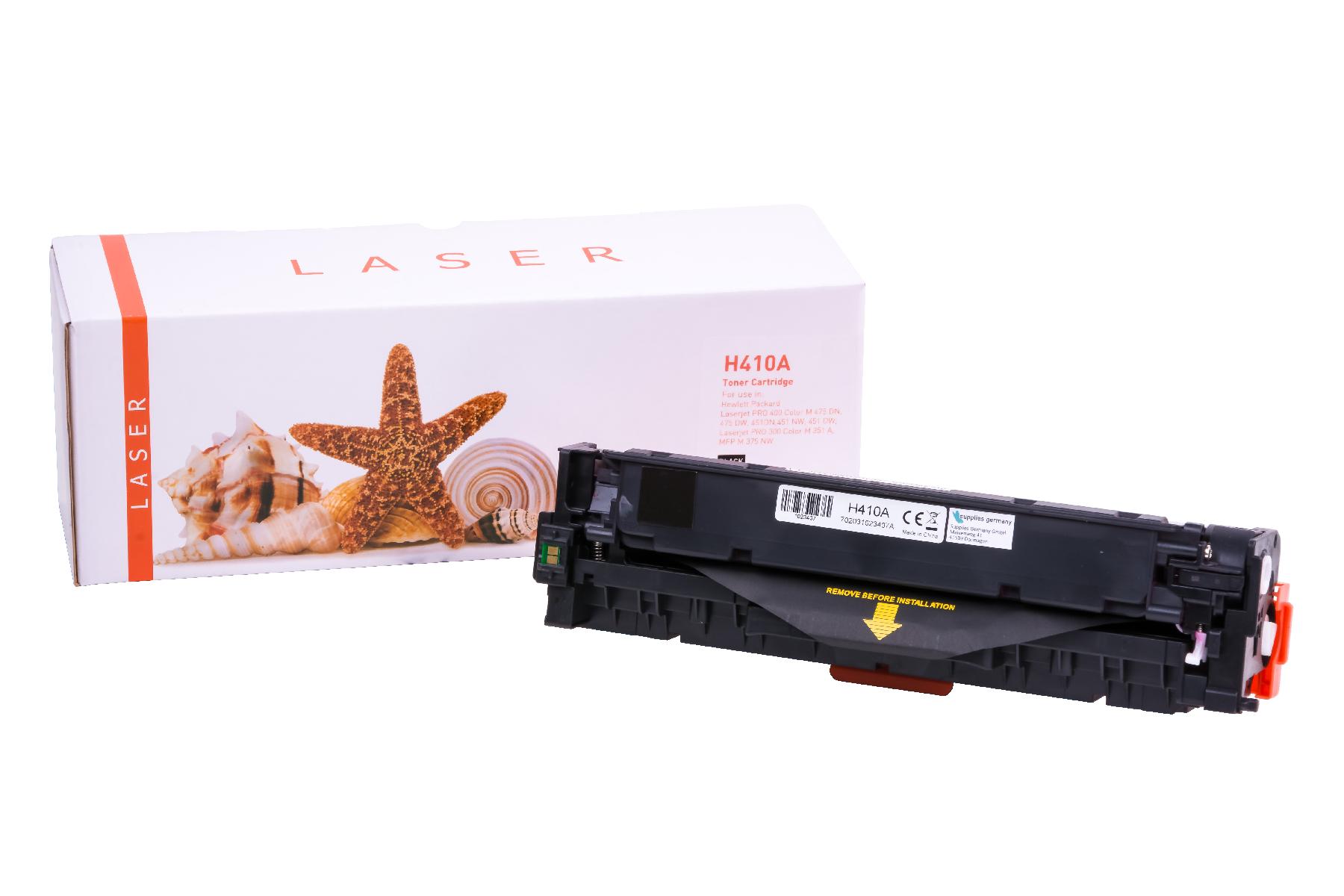 CE410A alternativ Toner schwarz für HP / CE410A / 410A / 2.200 Seiten CE410A alternativ Toner schwarz für HP / CE410A / 410A / 2.200 Seiten