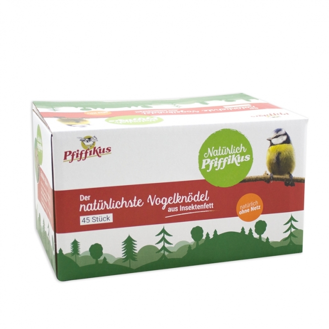 Natürlich Pfiffikus Insektenfettknödel 45er Karton Natürlich Pfiffikus Insektenfettknödel 45er Karton