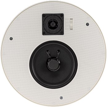 Einbaulautsprecher "CTE-26R", rund, weiß / 2-Wege, Ø 25,5cm, 120 Watt