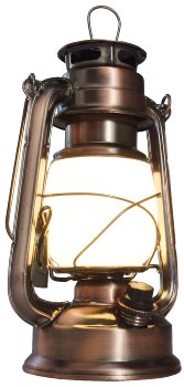 LED Camping Laterne "CT-CL Copper", ØxH 12x23,5cm, 4x AA, warmweiß, dimmbar