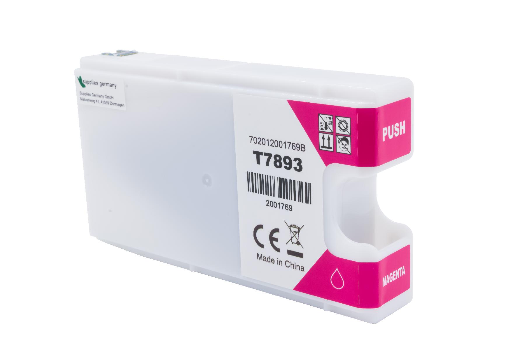 T7893 alternativ Tinte Magenta für Epson / C13T789340 / 35ml T7893 alternativ Tinte Magenta für Epson / C13T789340 / 35ml