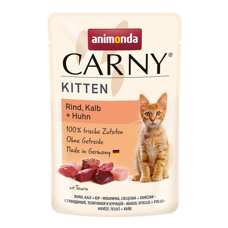 Animonda Carny PB Kitten Rind, Kalb + Huhn 85g Animonda Carny PB Kitten Rind, Kalb + Huhn 85g