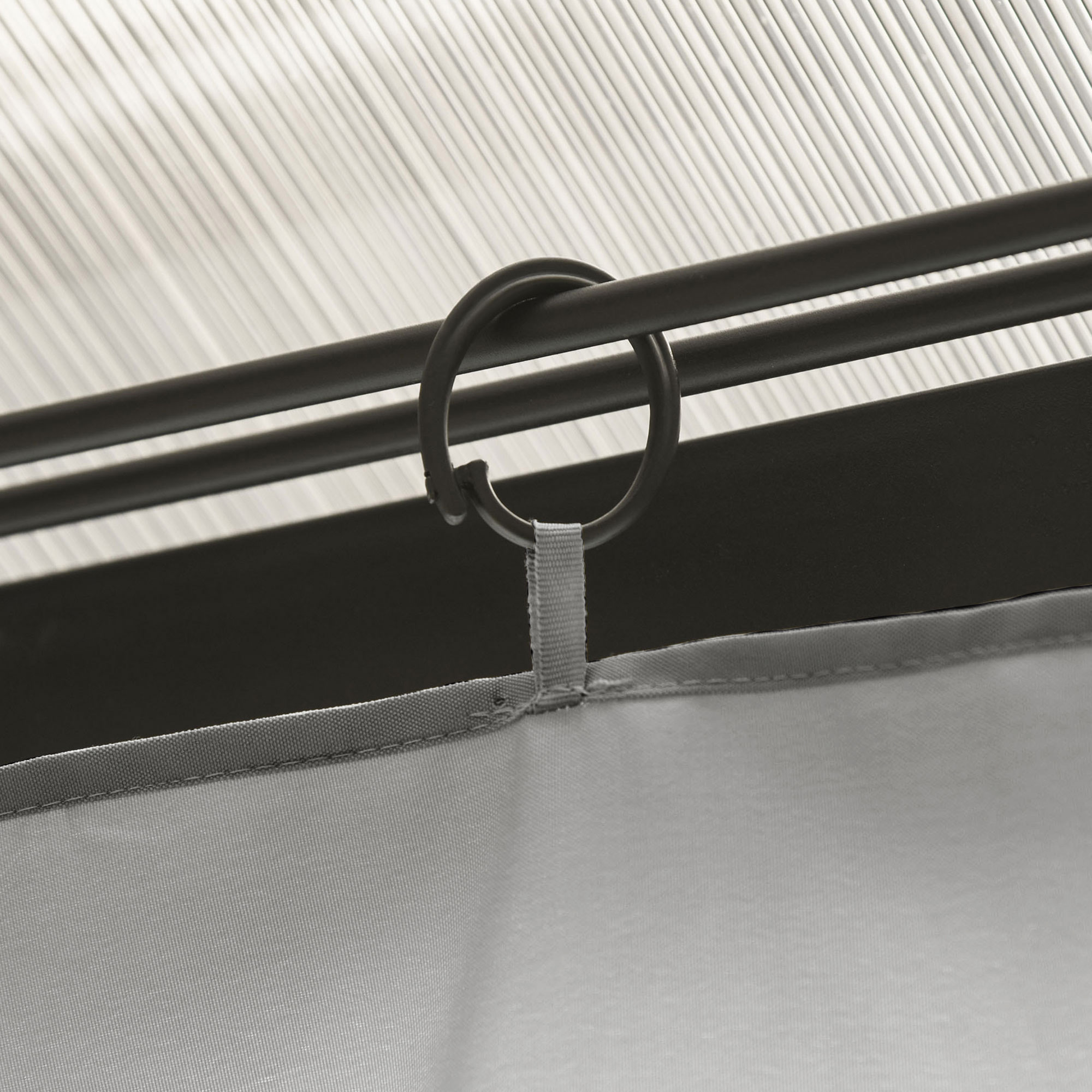 Ersatzvorhang für Pavillon, 4er-Set, für 3x3m Pavillons, 302x205cm, Hellgrau