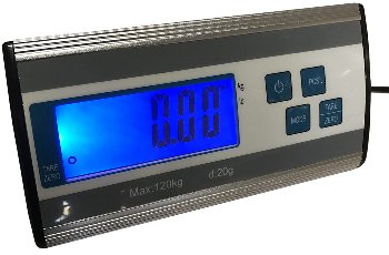 Paketwaage / Versandwaage "CT PW-120", 0,2-120kg, 27x27cm Edelstahl-Platte