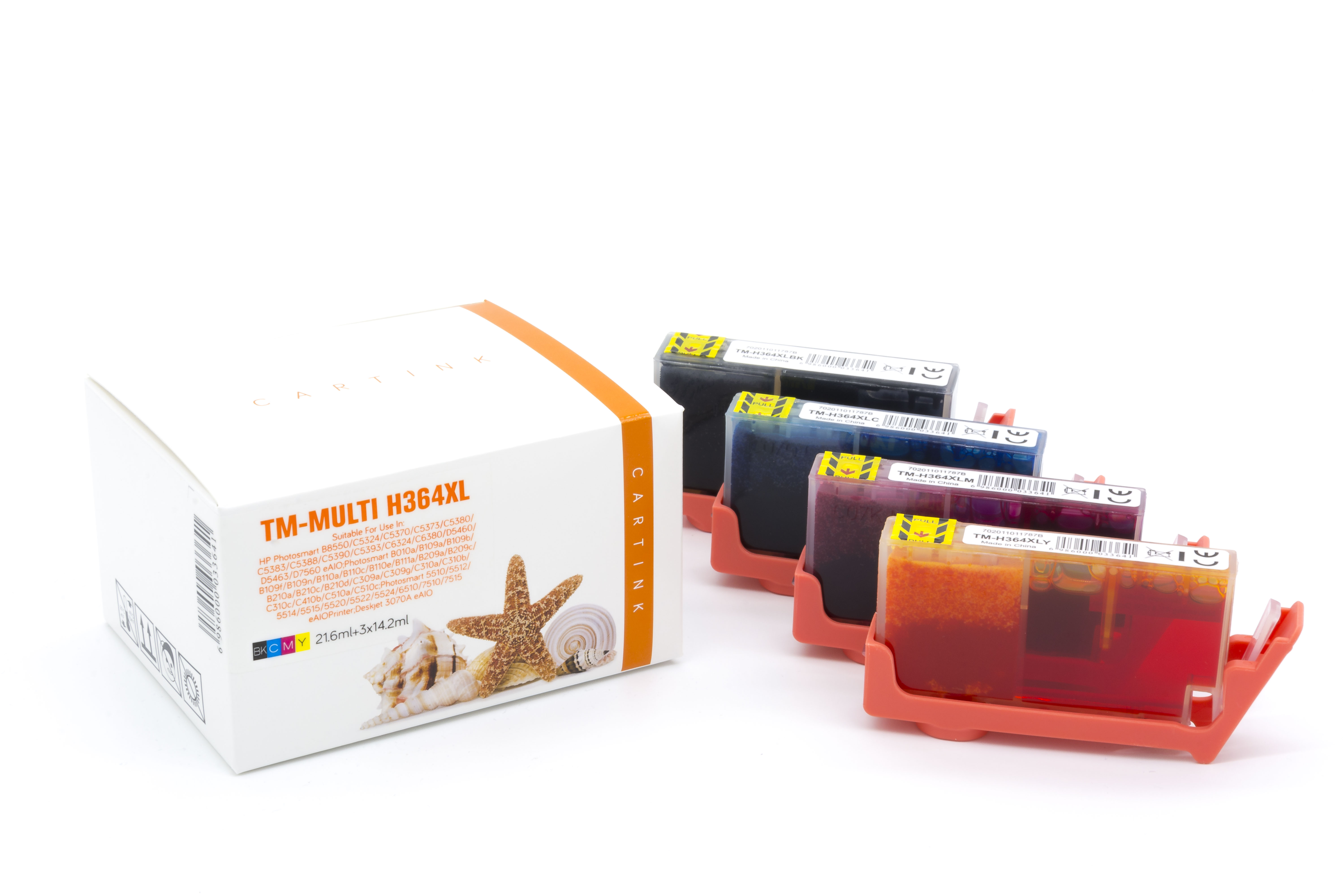 Multipack 364XL alternativ Tinte für HP / N9J74AE / BK21,6ml / C,M,Y14,2ml Multipack 364XL alternativ Tinte für HP / N9J74AE / BK21,6ml / C,M,Y14,2ml